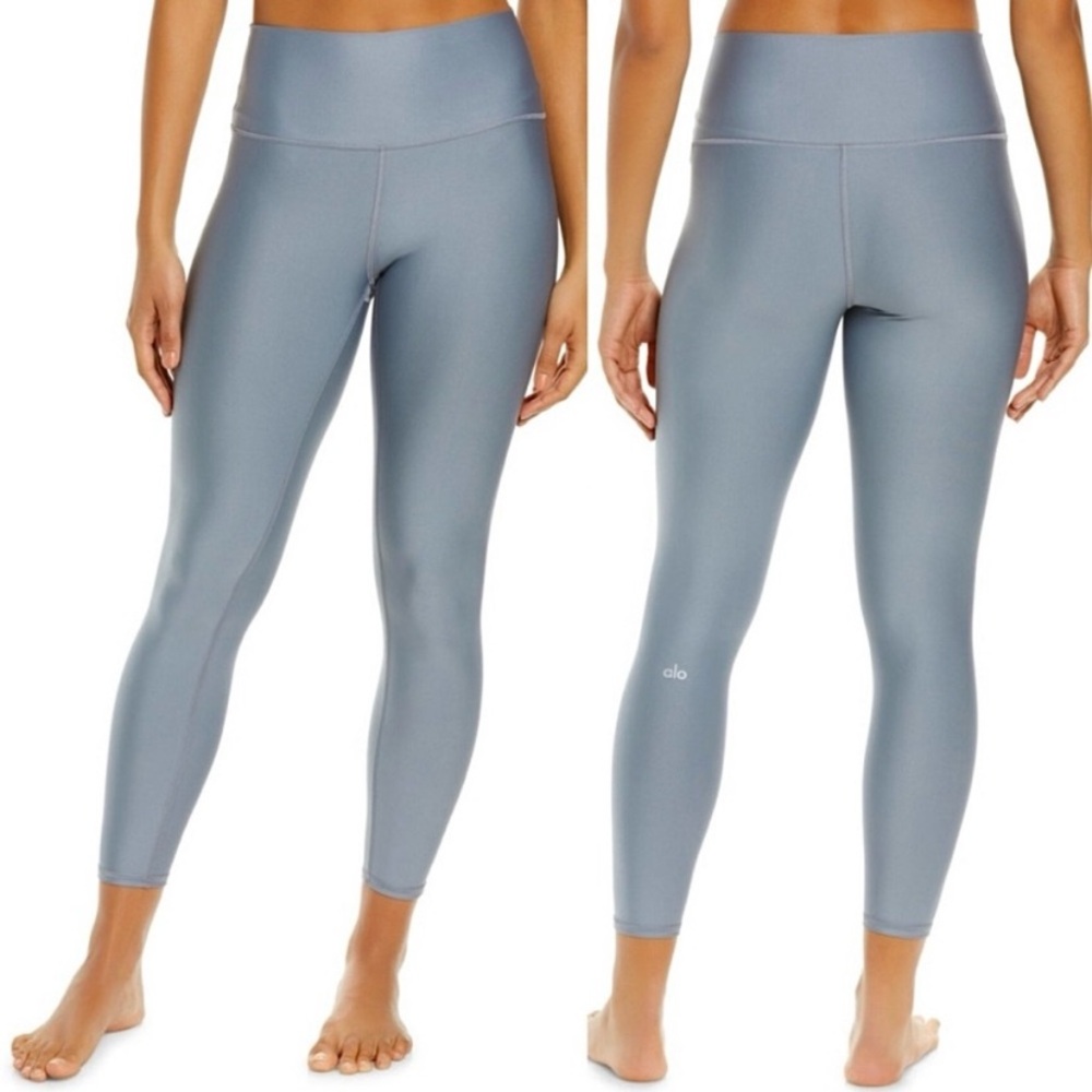 ALO Airlift High Waist Leggings Steel Blue Small inseam 28 in